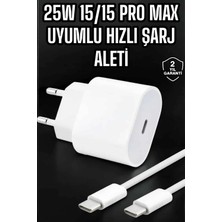 Motto Ticaret Mey Ithalat® Güç Adaptörü ve Kablosu Şarj Aleti 15/15 Pro Max Uyumlu Hızlı Şarj
