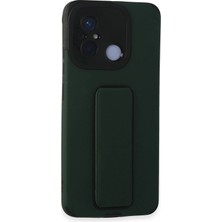Motto Ticaret Mey Ithalat®   Redmi 12C Kılıf Mega Standlı Silikon - Yeşil
