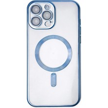 Motto Ticaret Mey Ithalat®   iPhone 14 Pro Kılıf Kross Magneticsafe Kapak - Sierra Blue