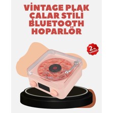 Motto Ticaret Retro Kristal Netliğinde Ses – Gece Işıklı Retro Bluetooth Hoparlör