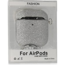 Motto Ticaret Mey Ithalat®   Airpods 2 (2.nesil) Spell Simli Kılıf - Gümüş