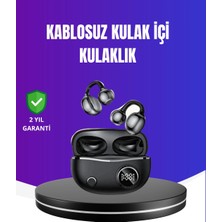 Motto Ticaret Ergonomik Klipsli Kablosuz Kulaklık – 30 Saat Pil ve Dokunmatik Kontrol Özelliği