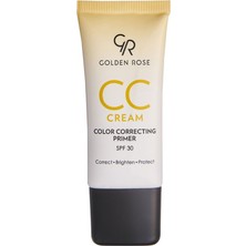 Golden Rose cc Cream Color Correcting Primer - 03 Yellow - Cilt Rengini Dengeleyen cc Krem