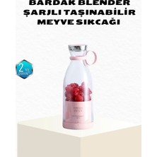 Motto Ticaret Mey Ithalat® Kablosuz Taşınabilir Mini Blender – USB Şarjlı, 1200MAH