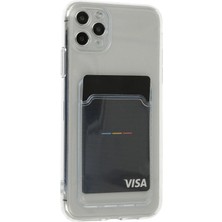 Motto Ticaret Mey Ithalat®   iPhone 11 Pro Max Kılıf Kart Şeffaf Silikon - Şeffaf