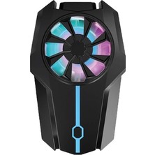 Özbience Rgb Aydınlatmalı Manyetik Fan, 3 Kademeli, Telefon Soğutucu, Kompakt Tasarım