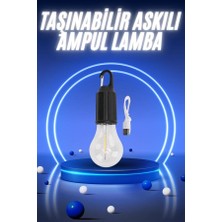 Zero Land Cosmotex Taşınabilir Şarjlı LED Ampul Askılı Lamba Kamp Bahçe Lambası