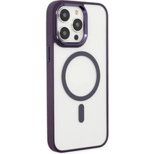 Motto Ticaret Mey Ithalat®   iPhone 13 Pro Kılıf Room Magneticsafe Silikon - Derin Mor