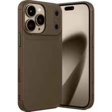 Iphone 17 Pro Max Auto Fus Karbon Kapak - Kahverengi