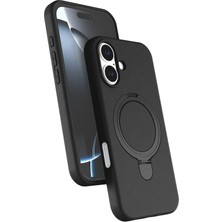 Motto Ticaret Mey Ithalat®   iPhone 17 Regal Magsafe Standlı Kapak - Siyah