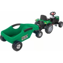 Motto Ticaret Mey Ithalat® Power Pedallı Big Trolley Traktör Yeşil-Pls