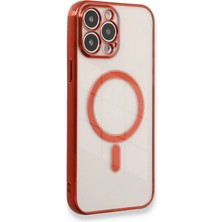 Motto Ticaret Mey Ithalat®   iPhone 13 Pro Max Kılıf Magneticsafe Lazer Silikon - Kırmızı