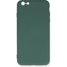 Motto Ticaret Mey Ithalat®   iPhone 6 Plus Kılıf Nano Içi Kadife Silikon - Koyu Yeşil