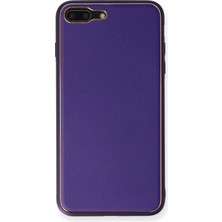 Motto Ticaret Mey Ithalat®   iPhone 7 Plus Kılıf Coco Deri Silikon Kapak - Mor