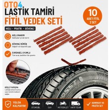 Oto4 10 Adet Lastik Tamir Onarım Fitili Yedek