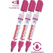 Özbience Pembe Yazı Tahta Kalemi 3'lü Doldurulabilir, Okul ve Sınıf Için