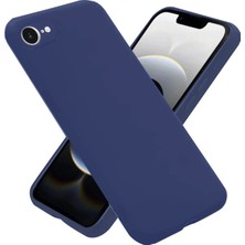 Motto Ticaret Mey Ithalat®   iPhone 16E Kılıf Nano Içi Kadife Silikon - Lacivert