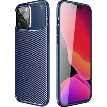 Motto Ticaret Mey Ithalat®   iPhone 14 Pro Kılıf Auto Focus Karbon Kapak - Lacivert