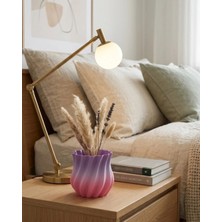 Motto Ticaret Mey Ithalat® 3D Kıvrımlı Vazo Pembe