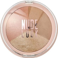 Golden Rose Nude Look Baked Trio Yüz Pudrası - Fırınlanmış 3 Renkli Aydınlatıcı ve Bronzlaştırıcı