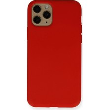 Motto Ticaret Mey Ithalat®   iPhone 11 Pro Kılıf Nano Içi Kadife Silikon - Kırmızı