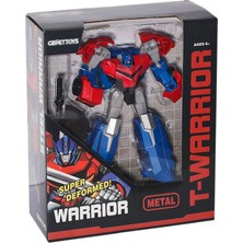 Motto Ticaret Mey Ithalat®  LJ1652 Metal Gövdeli Dönüşebilen Robot -Gepettoys