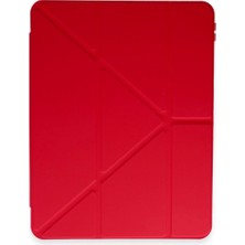 Pad 6 Kılıf Kalemlikli Mars Tablet Kılıfı - Kırmızı