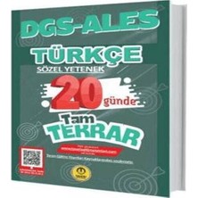SHC4200 Tasarı Dgs Ales Türkçe 20 Günde Tam Tekrar Soru Bankası