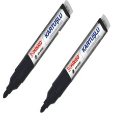 Özbience Pratik Siyah Kalem Dolumlu 2'li Set, Güçlü Yazım Aleti