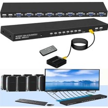 LTG Nova 810UK-M 8 Port VGA Video Kvm Switch