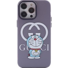 Iphone 14 Pro Kılıf Prada Desenli Kapak - Prada Mor - 3