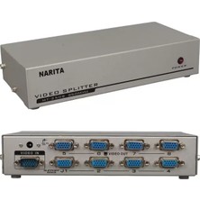 LTG Nova PM-2553 8 Port VGA Dağıtıcı Çoğaltıcı Splitter 9 Volt Adaptörlü 1920X1440 250MHZ