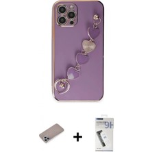 Marsilyan™- iPhone 12 Pro Kılıf Nova Işık Prime - Şeffaf Uv Polymer Nano Ekran Koruyucu + Sierra Blue Shine Kamera Lens Koruma Cam