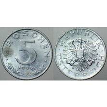Banknoting Avusturya 5 Groschen 1990 Çinko Çil(-)