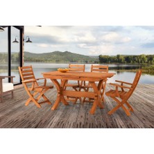 Kunter Mobilya Bahçe/balkon Açılır Masa / Katlanır Sandalye Takımı