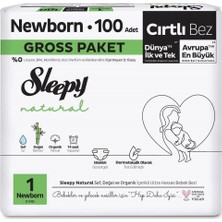 Motto Ticaret Mey Ithalat®   Natural Bebek Bezi Gross Paket 1 Beden 2-5 kg 100 Adet