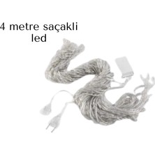 Motto Ticaret Mey Ithalat® Saçaklı 4 Metre Perde LED