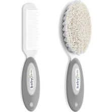 Motto Ticaret Mey Ithalat®  doğal Kıl Fırça Tarak Seti 519 Gri