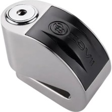 Zovii Alarmlı Motosiklet Disk Kilidi 6mm 120 Db Gri