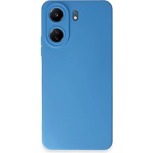 Motto Ticaret Mey Ithalat®   Redmi 13C Kılıf Nano Içi Kadife Silikon - Mavi