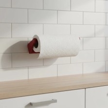 Motto Ticaret Mey Ithalat® Kırmızı Peçete Tutucu Dayanıklı Duvar Tipi Kağıt Havlu Askısı