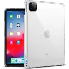 Motto Ticaret Ally iPad Pro 11-Inch (2021)-(2020)-(2018) Kalem Yerli Şeffaf Silikon KILIF-1852