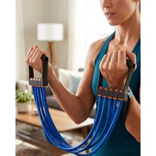 Motto Ticaret Egzersiz Lastiği Çok Yönlü Spor Bandı Kol Bacak Karın Çalıştırıcı