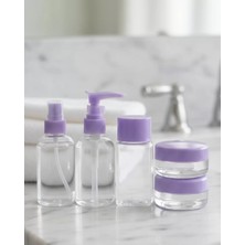 Motto Ticaret Seyahat Için 5’li Şeffaf Kozmetik Şişe Seti 30 ml