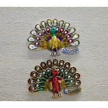 Epilons Swaroski Tavuskuşu Magnet ALK3852