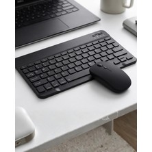 Epilons Kablosuz Bluetooth Klavye Mouse Seti Wireless Sessiz Ince Tasarım Çoklu Uyumlu