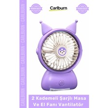 Carlburn #vantilatör Portatif USB Ergonomik Sessiz Taşınabilir Soğutucu 2 Kademeli Şarjlı Masa El Fanı Vantilatör