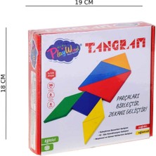 Özbience Renkli Ahşap 7 Parça Tangram Zeka ve Yaratıcılık Oyunu