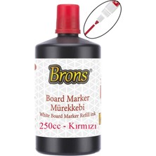 Özbience Kırmızı Yazı Tahta Kalem Mürekkebi 250ML, Kolay Silinebilir, 1 Adet