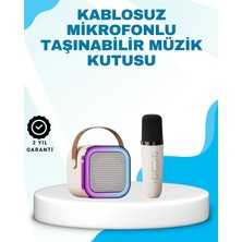 Epilons Karaoke Mikrofon Hoparlör Seti Bluetooth Kablosuz Taşınabilir